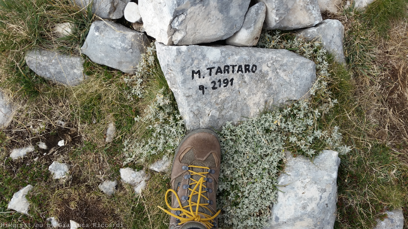 On top of Monte Tartaro mt 2191 above sea level.