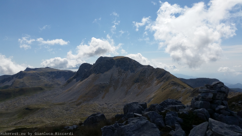 Monte Meta from The Crest Approching Monte Tartaro.